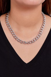 Heliophilia Silver Collar de Metal CK9932 Plata